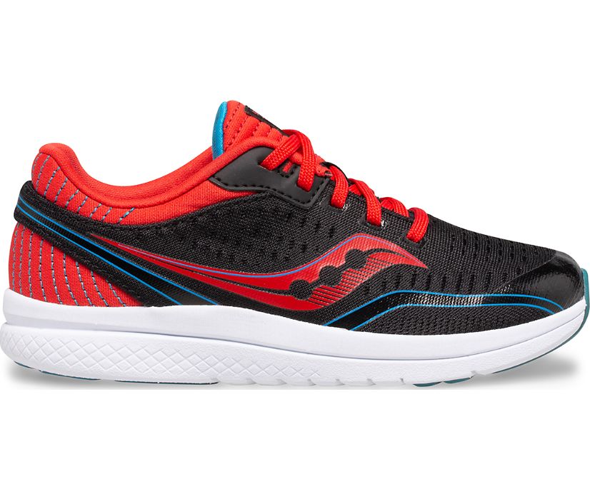 Tenis Saucony Kinvara 11 Niños Negros Rojos Azules | México 745JPQJ